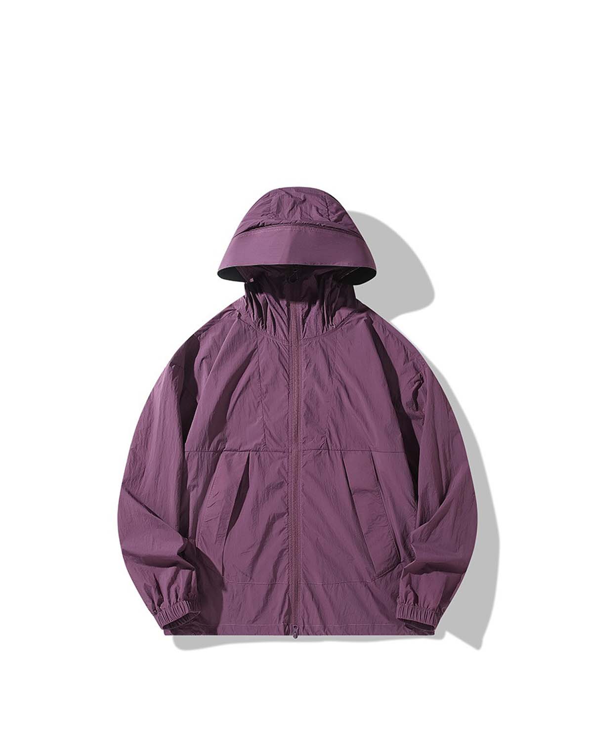 Men's Removable Black Visor Sun Protection Jacket-5099-1